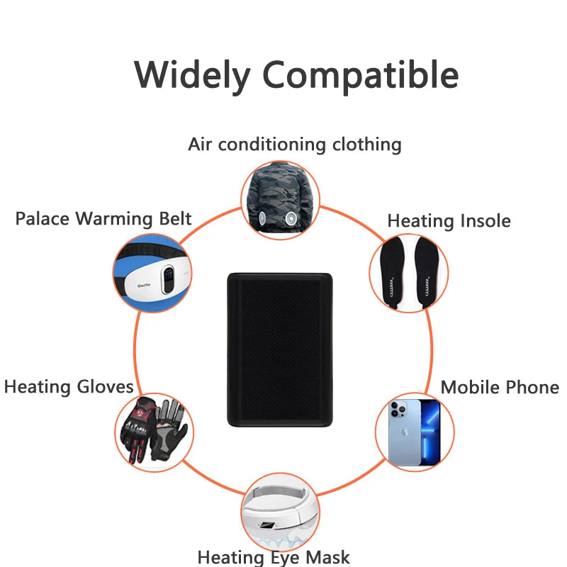 Power Bank 5000mAh 10000mAh Portable Charger External Battery Pack for Cooling Heated Jacket Power Bank